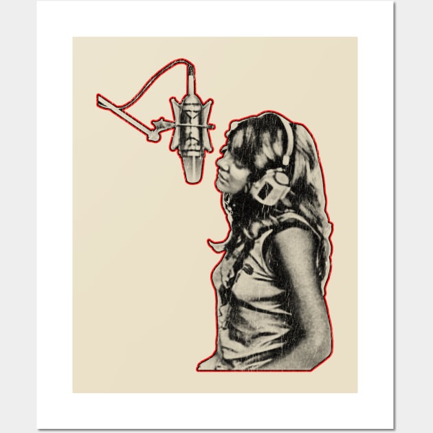 Retro Linda Ronstadt Wall Art by MuraiKacerStore